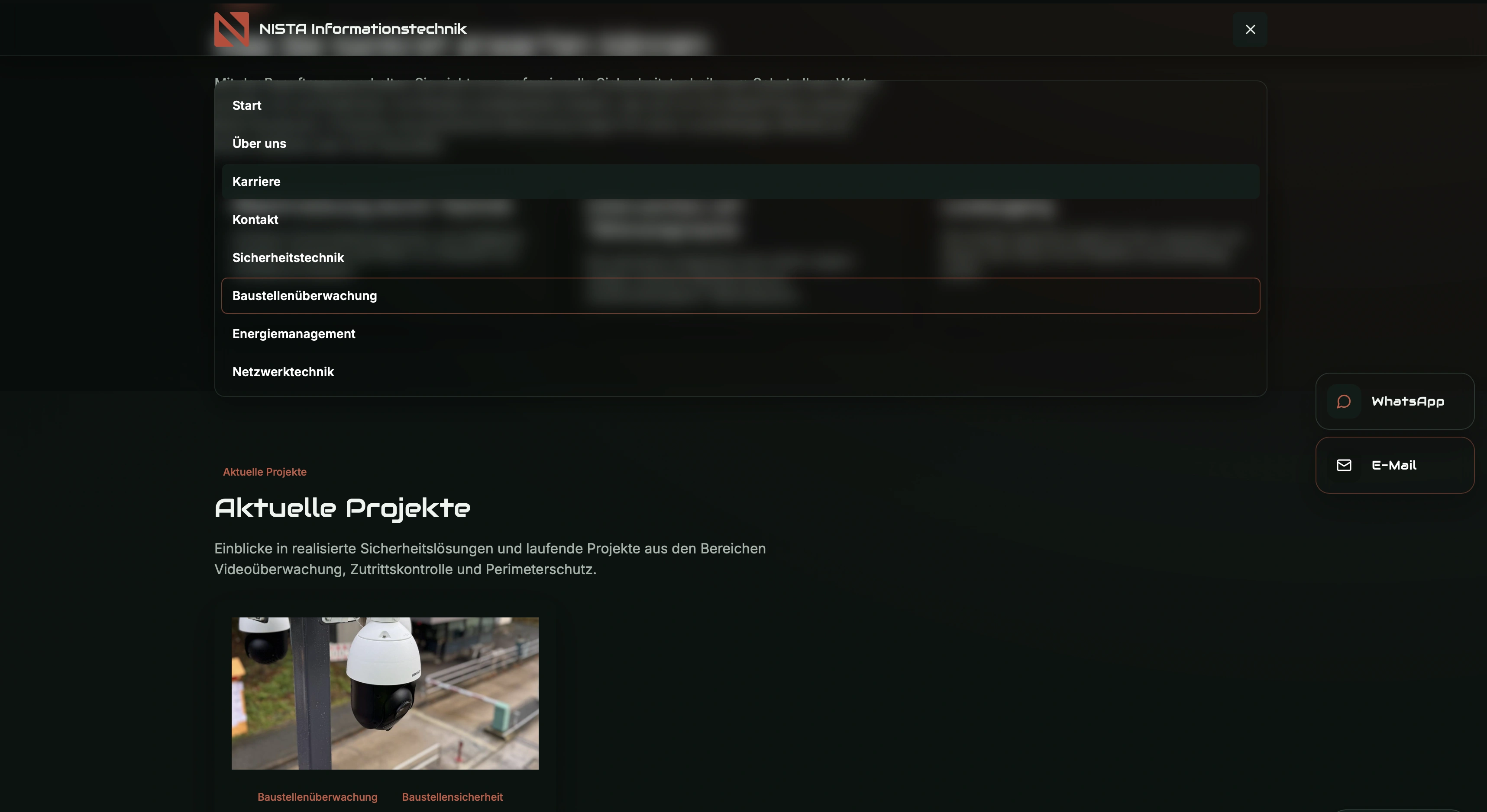 NISTA projects and service presentation